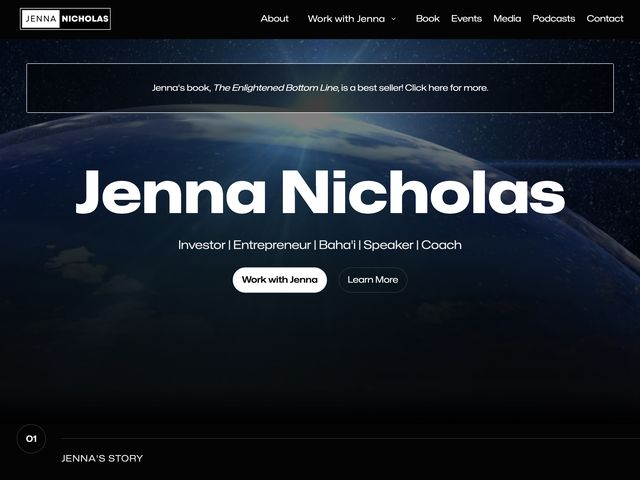 Jenna Nicholas homepage hero