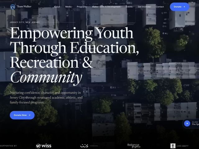 Team Walker homepage hero